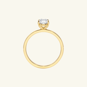 2.25ct Moissanite Oval Solitaire Ring