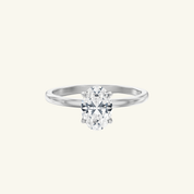 2.25ct Moissanite Oval Solitaire Ring