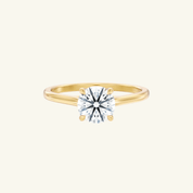 2ct Moissanite Round Cut Solitaire Ring