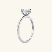 2ct Moissanite Pear Cut Solitaire Ring