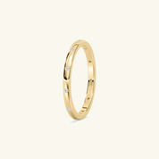 Moissanite Station Ring