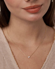Moissanite Duo Necklace