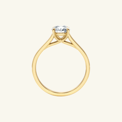 2ct Moissanite Round Cut Solitaire Ring
