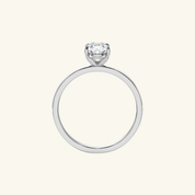2.25ct Moissanite Oval Solitaire Ring