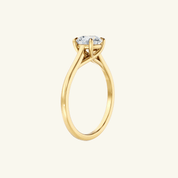 2ct Moissanite Round Cut Solitaire Ring