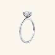 2.25ct Moissanite Oval Solitaire Ring