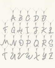 Abstract Letter Moissanite Necklace