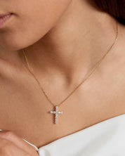 Moissanite Cross Necklace