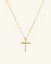 Moissanite Cross Necklace