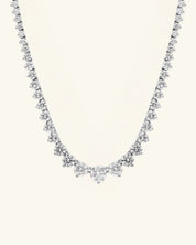 Graduated Moissanite Tennis Necklace 3mm