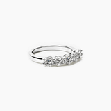 4 mm Moissanite Half Eternity Ring
