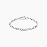 4 mm Wide Moissanite Bezel Tennis Bracelet