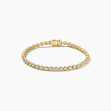 4 mm Wide Moissanite Bezel Tennis Bracelet