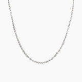 4 mm Wide Moissanite Bezel Tennis Necklace