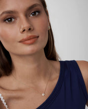 Pavé Moissanite Round Necklace