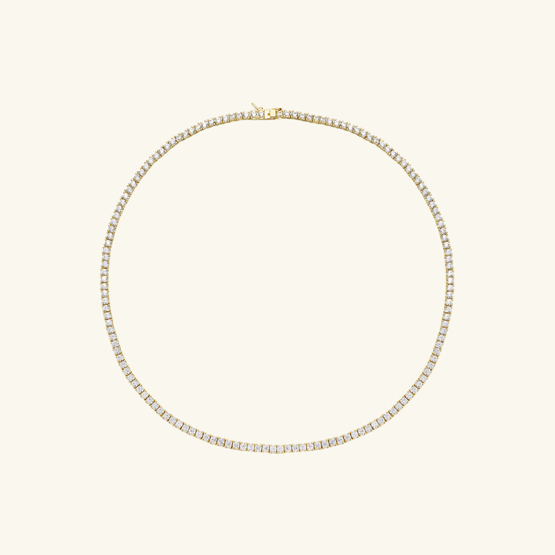 Moissanite Tennis Necklace 3mm