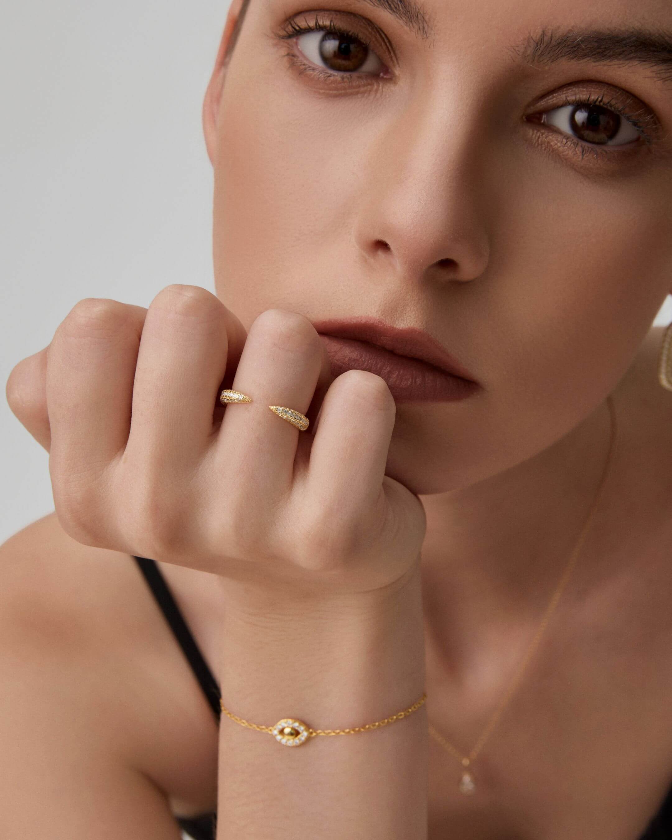 Moissanite Claw Ring