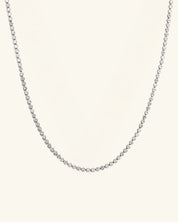 Bezel Moissanite Tennis Necklace 3mm