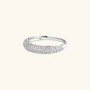 Pavé Moissanite Slim Dome Ring