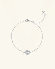 Pavé Moissanite Evil Eye Bracelet