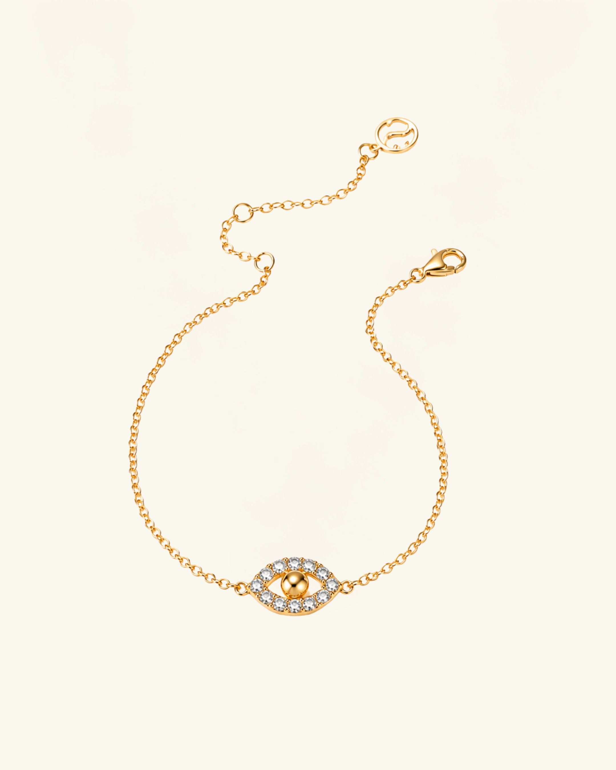 Pavé Moissanite Evil Eye Bracelet