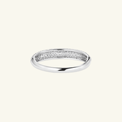 Pavé Moissanite Slim Dome Ring