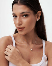 Emerald Cut Moissanite Necklace