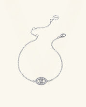 Pavé Moissanite Evil Eye Bracelet
