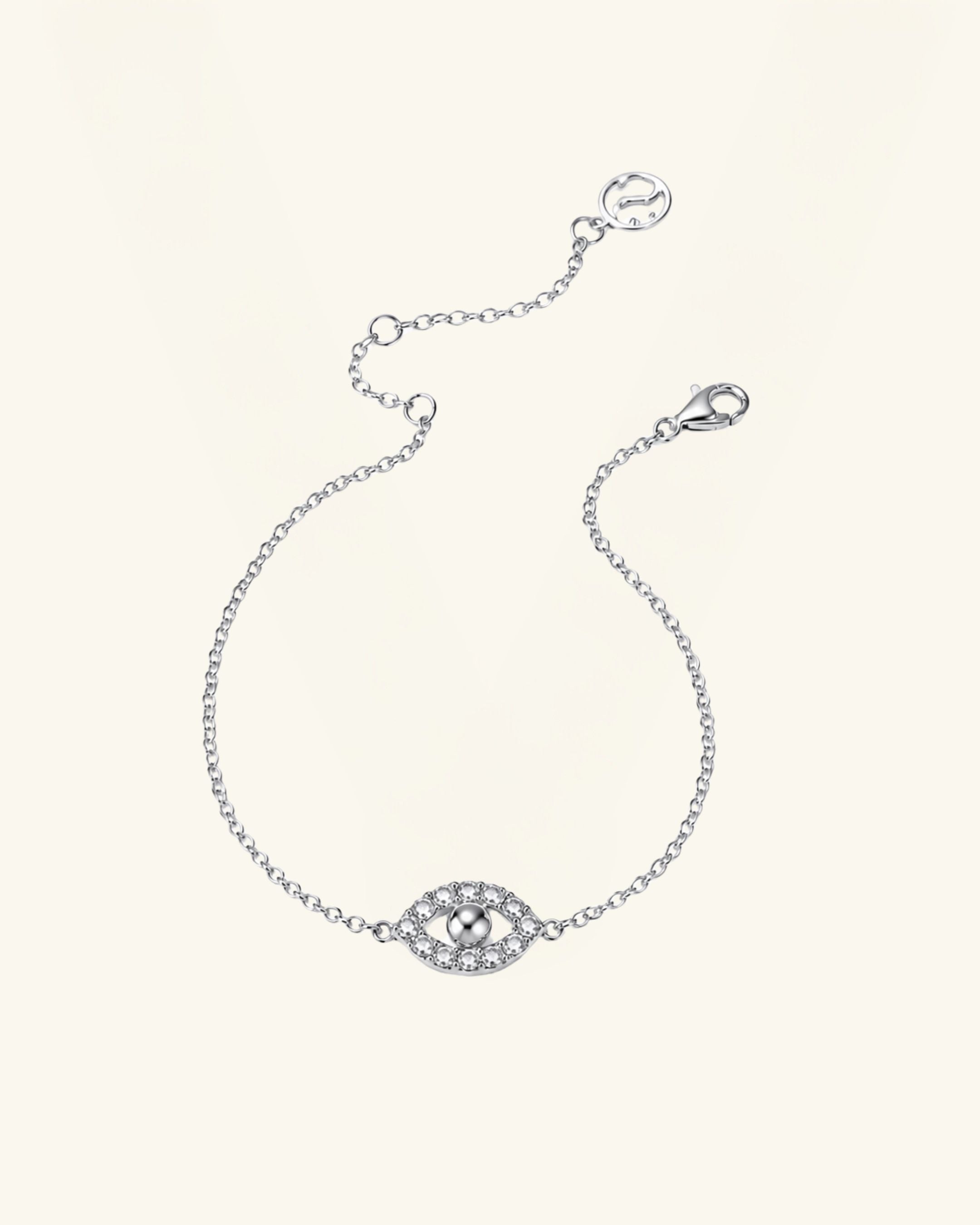 Pavé Moissanite Evil Eye Bracelet