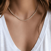 Moissanite Tennis Necklace 3mm