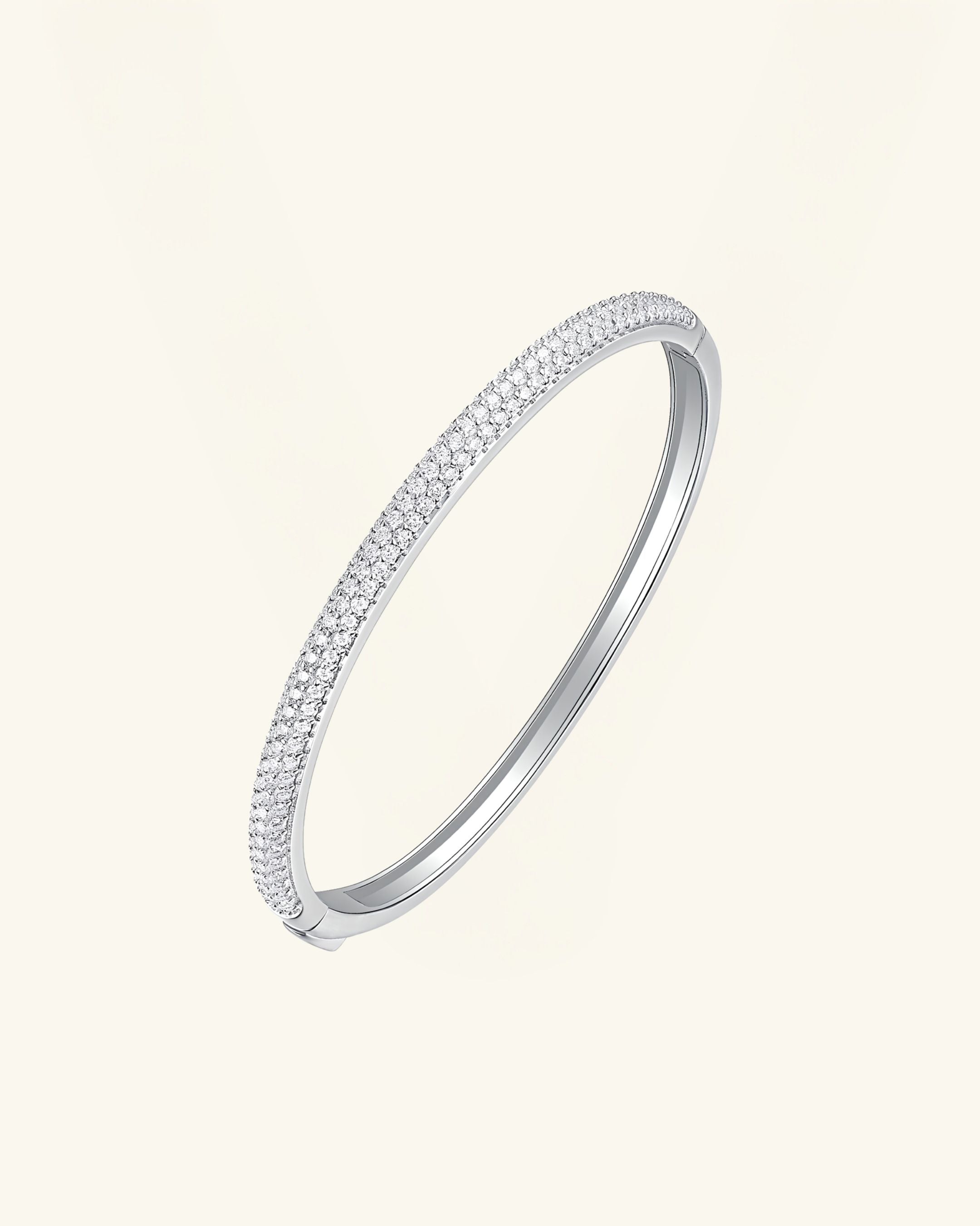Pavé Moissanite Stackable Bangle
