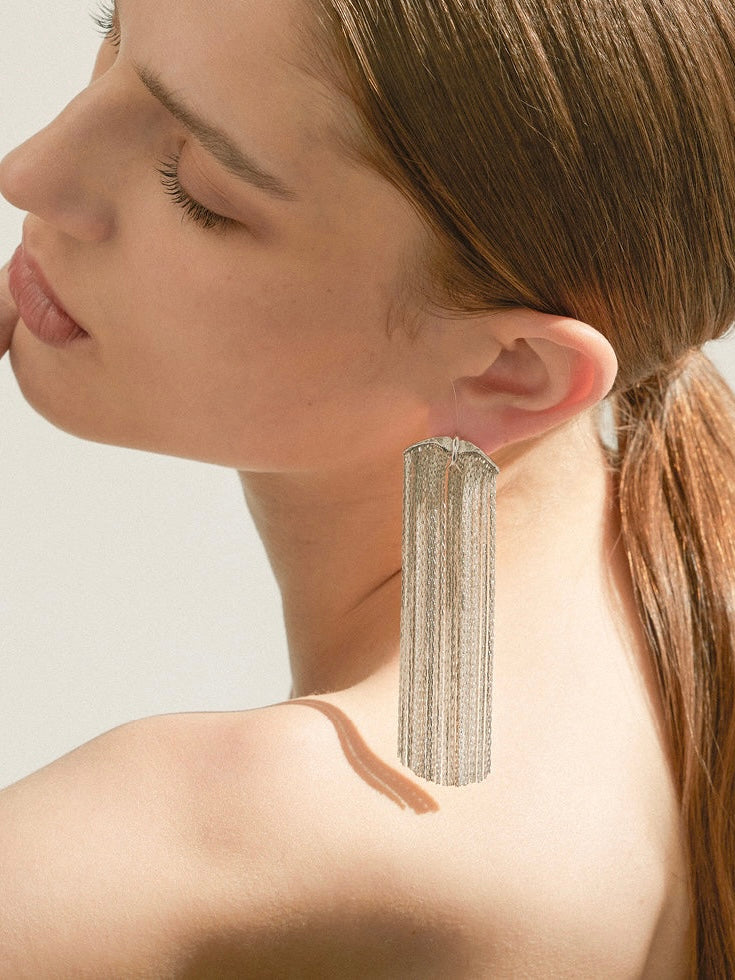 Birds Long Tassels Earrings