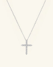 Moissanite Cross Necklace