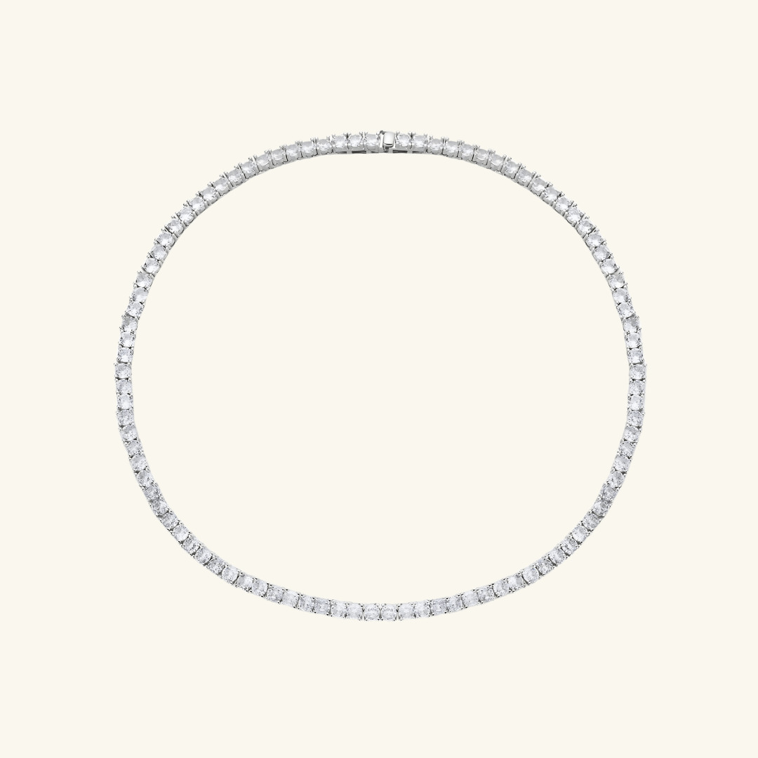 Moissanite Tennis Necklace 4mm