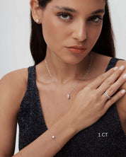 Marquise Cut Moissanite Necklace