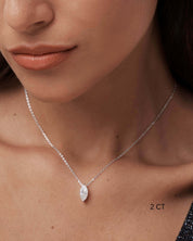 Marquise Cut Moissanite Necklace