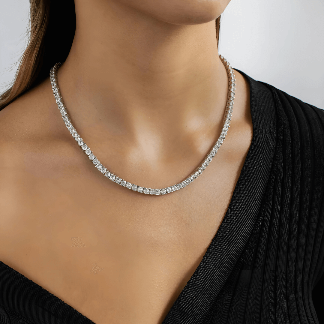 Moissanite Tennis Necklace 4mm