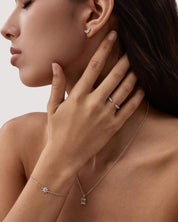 Moissanite Claw Ring