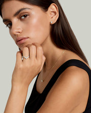 Crown Moissanite Ring