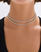 Multiway Moissanite Tennis Choker Necklace & Tennis Bracelet