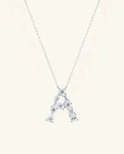 Mixed Shape Moissanite Letter Necklace