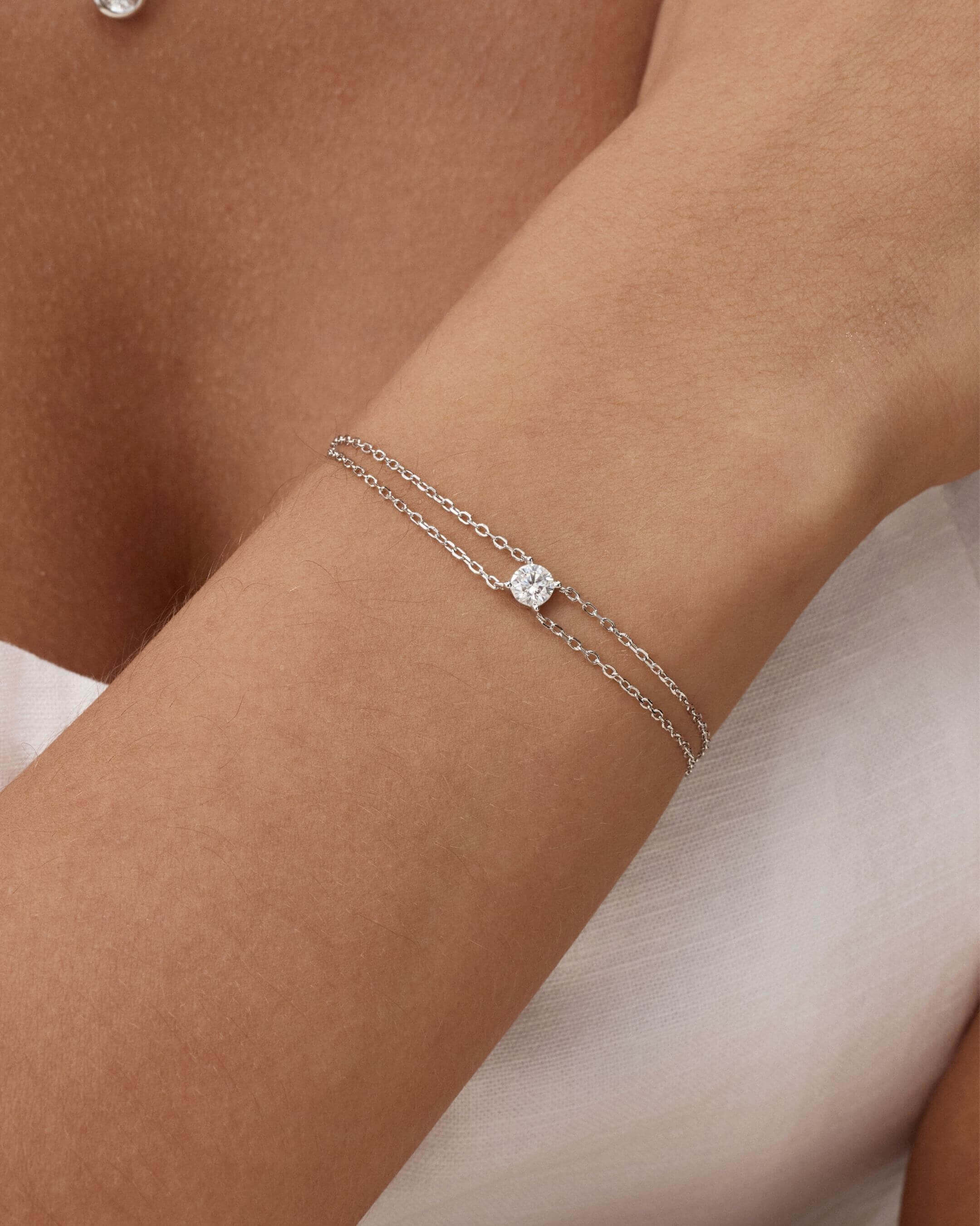 Round Moissanite Bracelet
