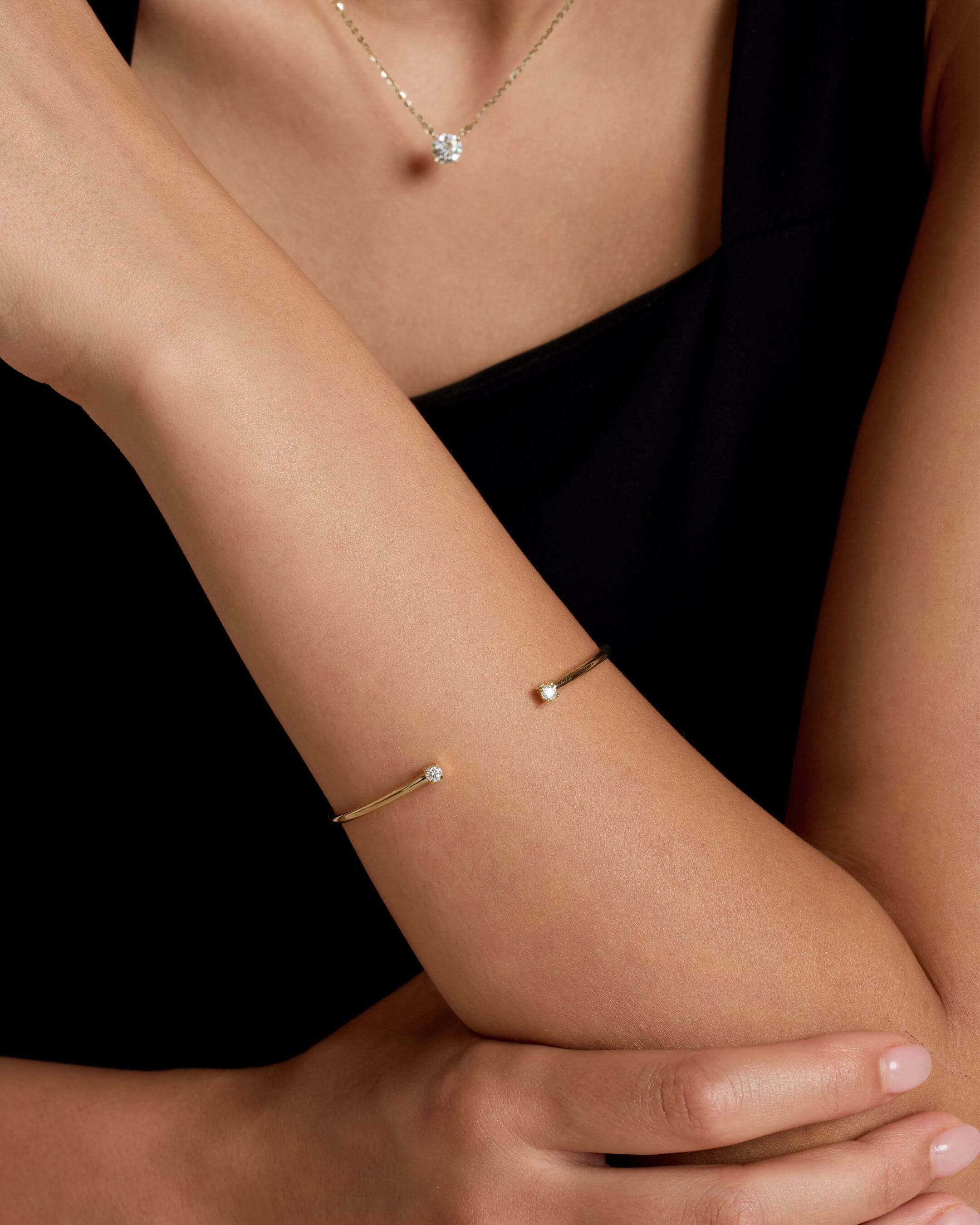 Moissanite Flexi Cuff
