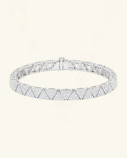 Pavé Triangle Moissanite Tennis Bracelet