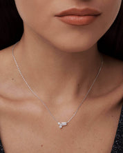Moissanite Cluster Necklace