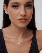 Moissanite Cluster Necklace
