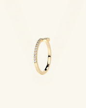 Moissanite U-Shaped Ring