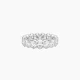 7 ct Oval-Cut Moissanite Eternity Ring
