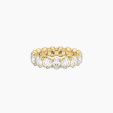 7 ct Oval-Cut Moissanite Eternity Ring