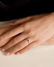 Marquise Trio Moissanite Ring